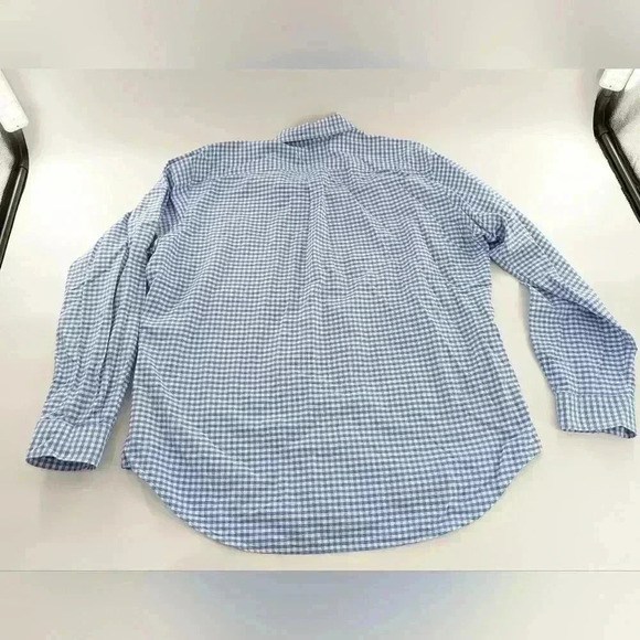 Ralph Lauren Blue Checked Long Sleeve Button Down Shirt Size Xl Classic Fit - Picture 7 of 12